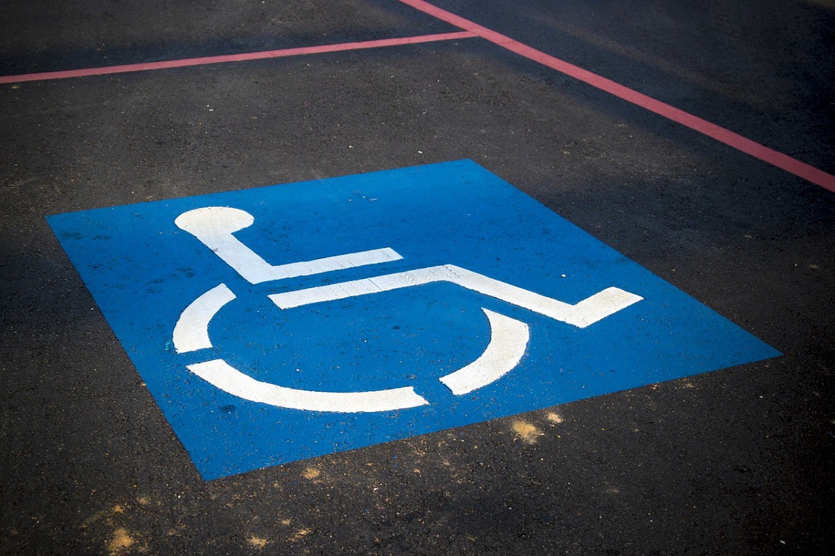 DISABLE SIGN BLUE PARKING BADGE DISABILITY FOR CARS DISABLED MOBILITY CAR SIGN 