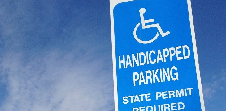 Dr. Handicap - handicap parking sign clouds