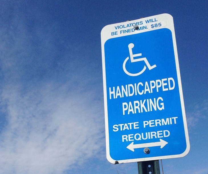 Dr. Handicap - handicap parking sign clouds