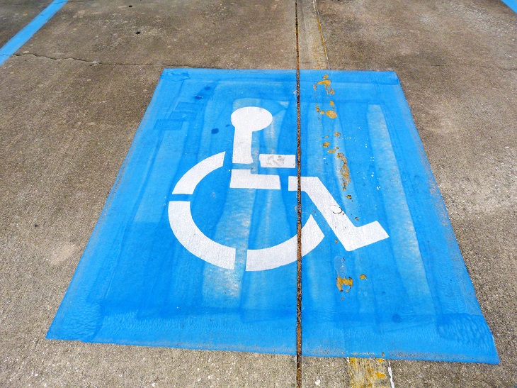 Dr. Handicap - parking place faded