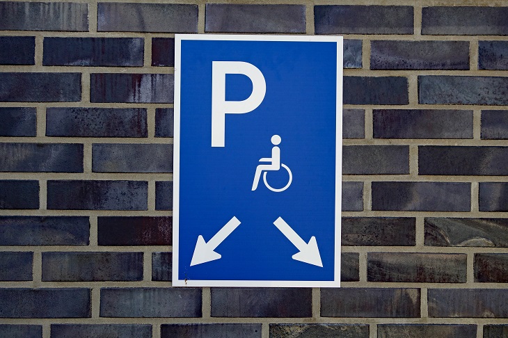 Dr Handicap - disabled parking sign on wall