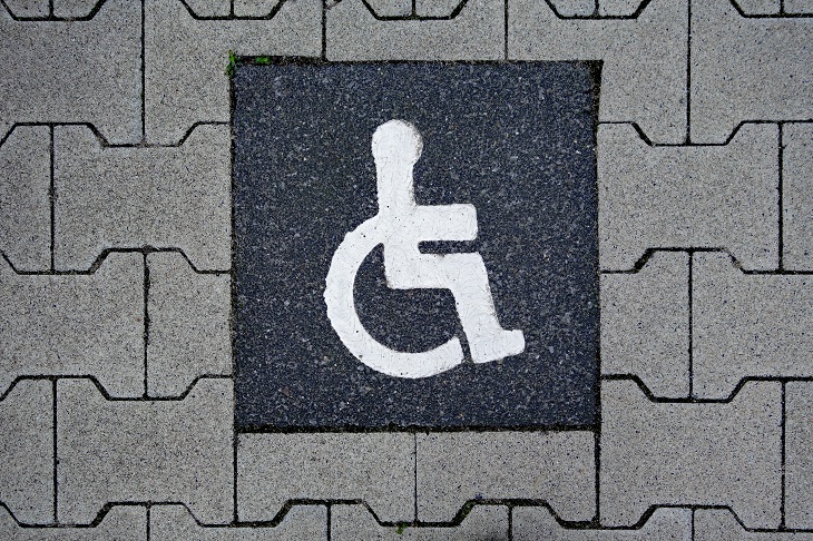 Dr Handicap - parking sign on pavement