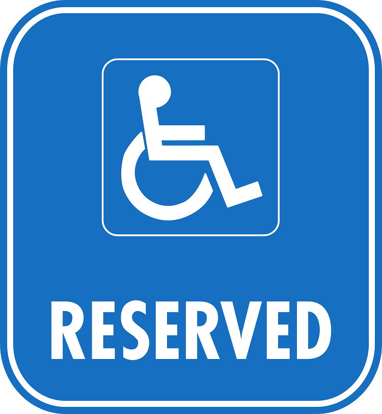 Dr Handicap - disabled parking reserved sign