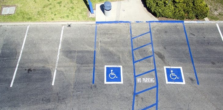 Dr. Handicap - handicap parking lot view