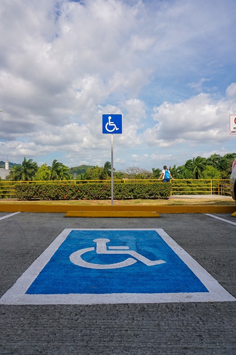 what-are-the-blue-cross-hatched-stripes-next-to-disabled-parking-spots