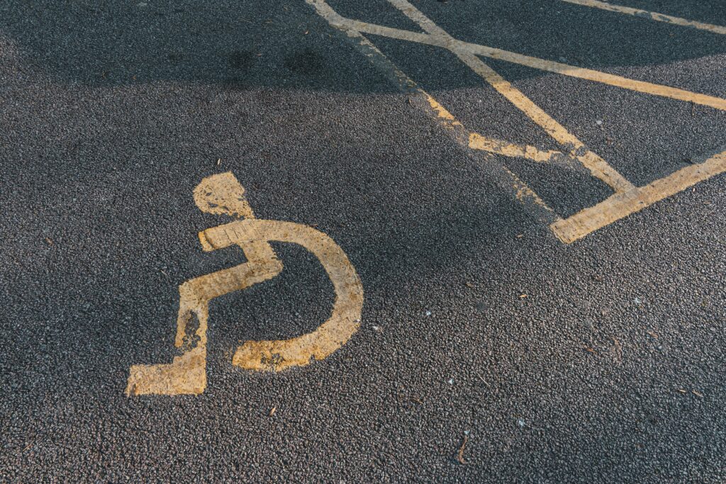 Disability parking signage
